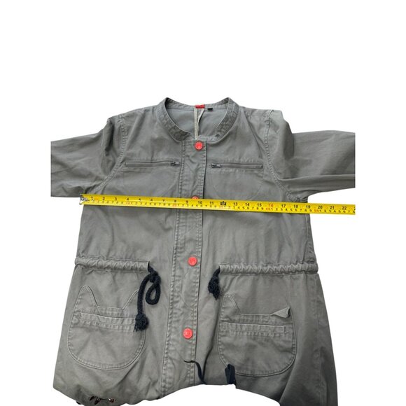 Azona A02 Meow Meow Utility Coat Womens Size S Cat Neutral Eclectic‎ Urban - Picture 3 of 11